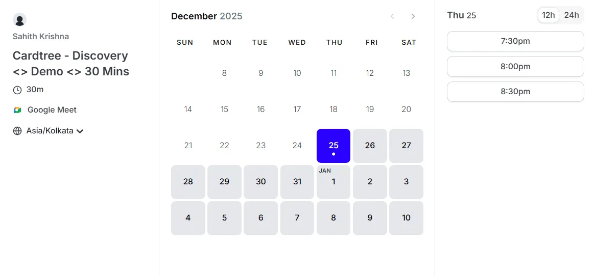 Automated Calendar Booking