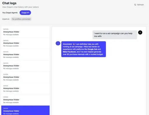 Review Full Chat Logs