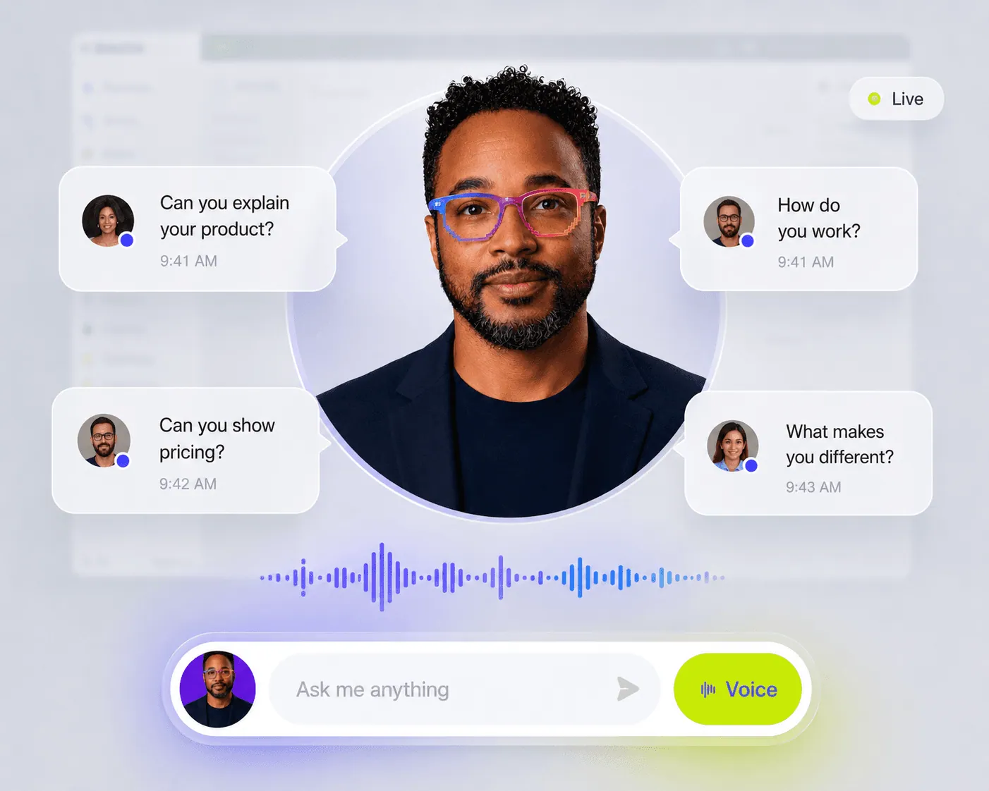 Let people chat and speak with your Double