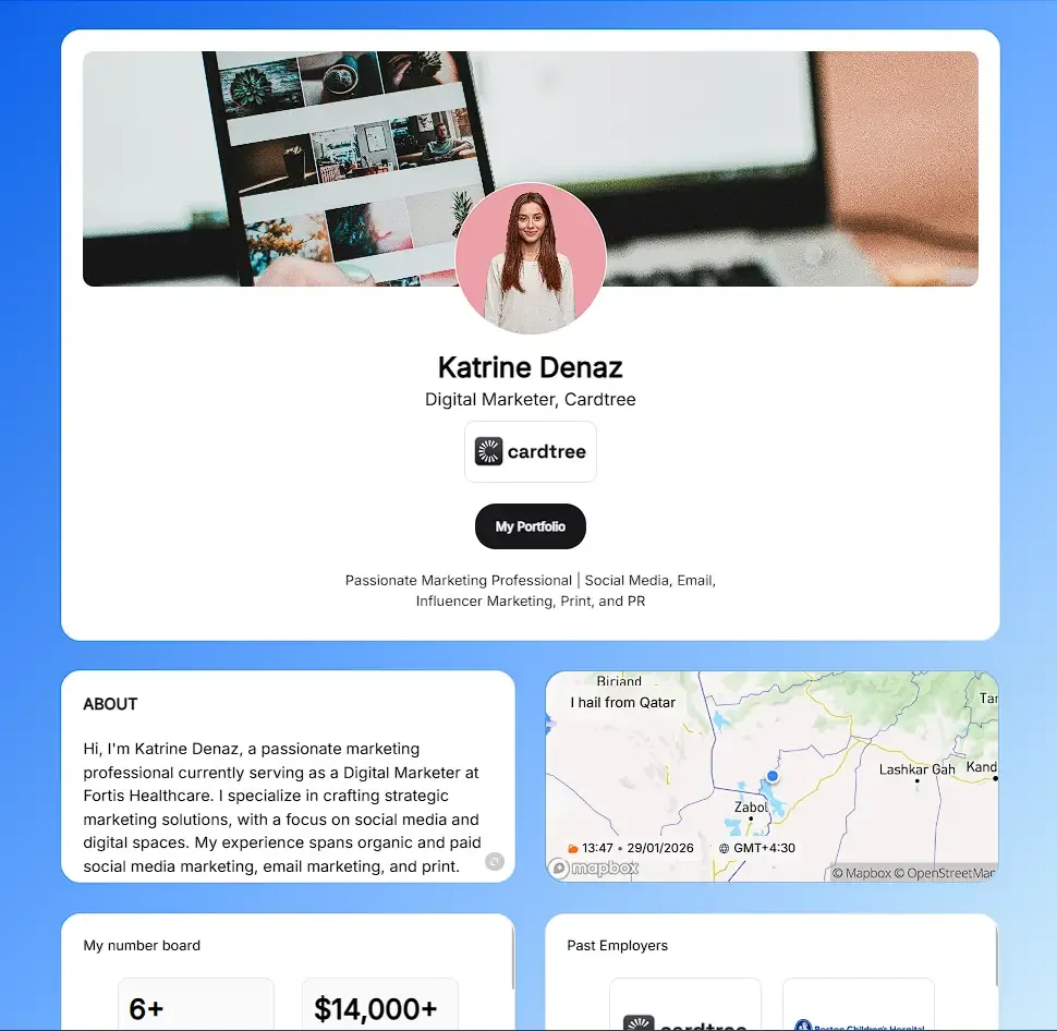 A Dynamic, Intelligent About Me Branded PageIntelligent