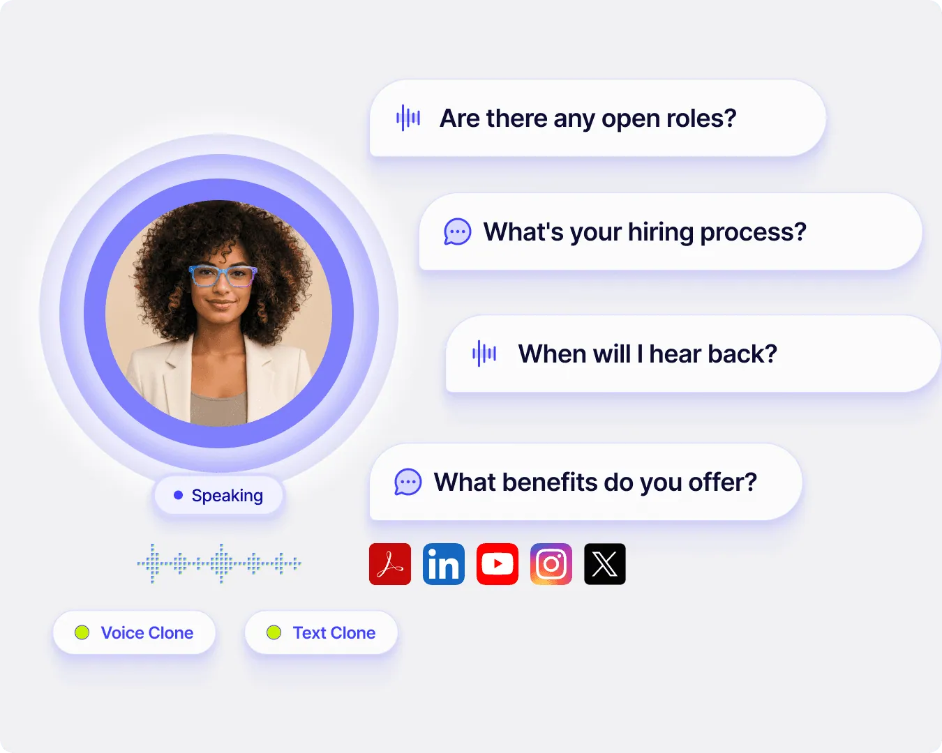 Automate initial screening with autonomous chat and voice
