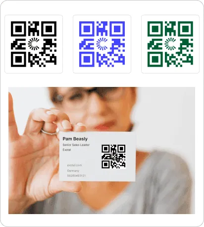 Branded, customizable QR code