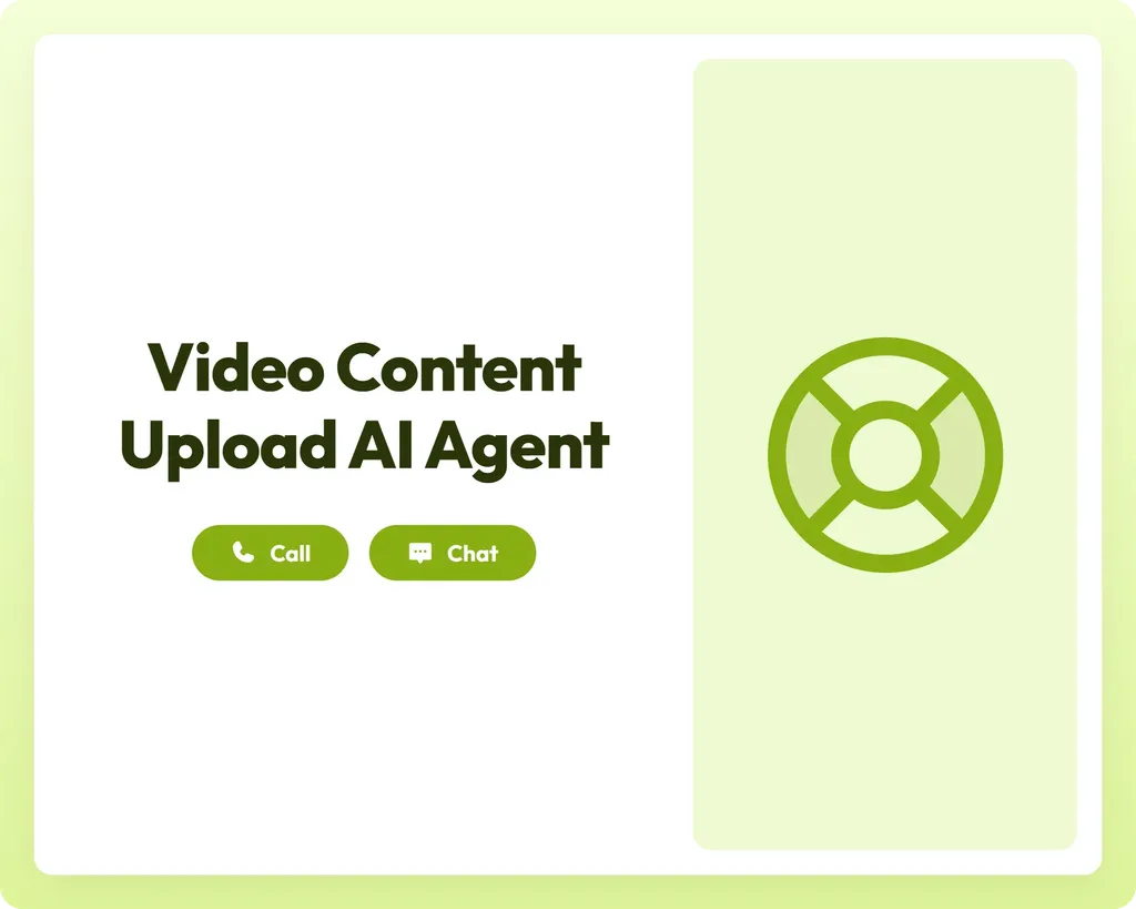 ai customer support agent offers call and chat help with a lifeline symbol