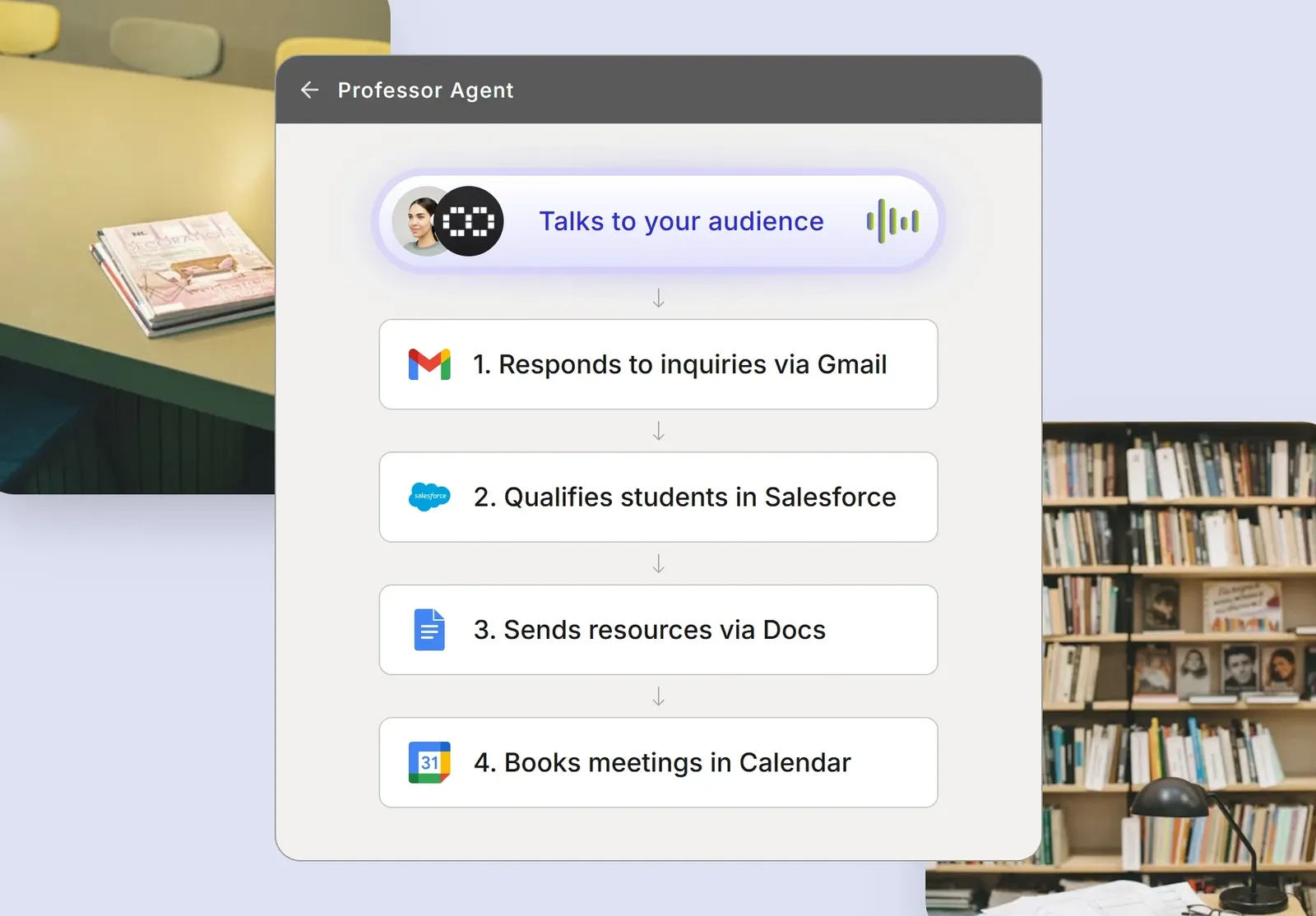 Automated professors system streamlining office hours and student inquiries