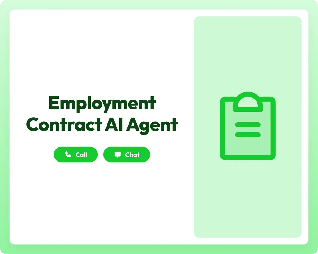 call and chat support alongside a clipboard for employment contracts
