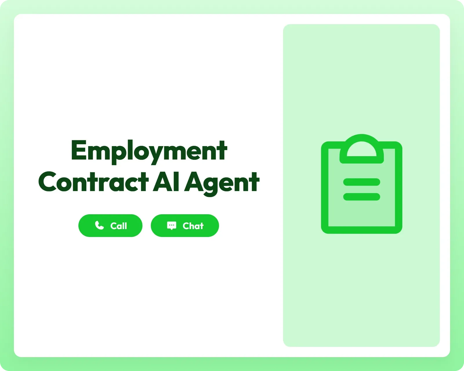 call and chat support alongside a clipboard for employment contracts