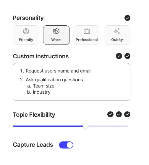 Built-in guardrails and behavior