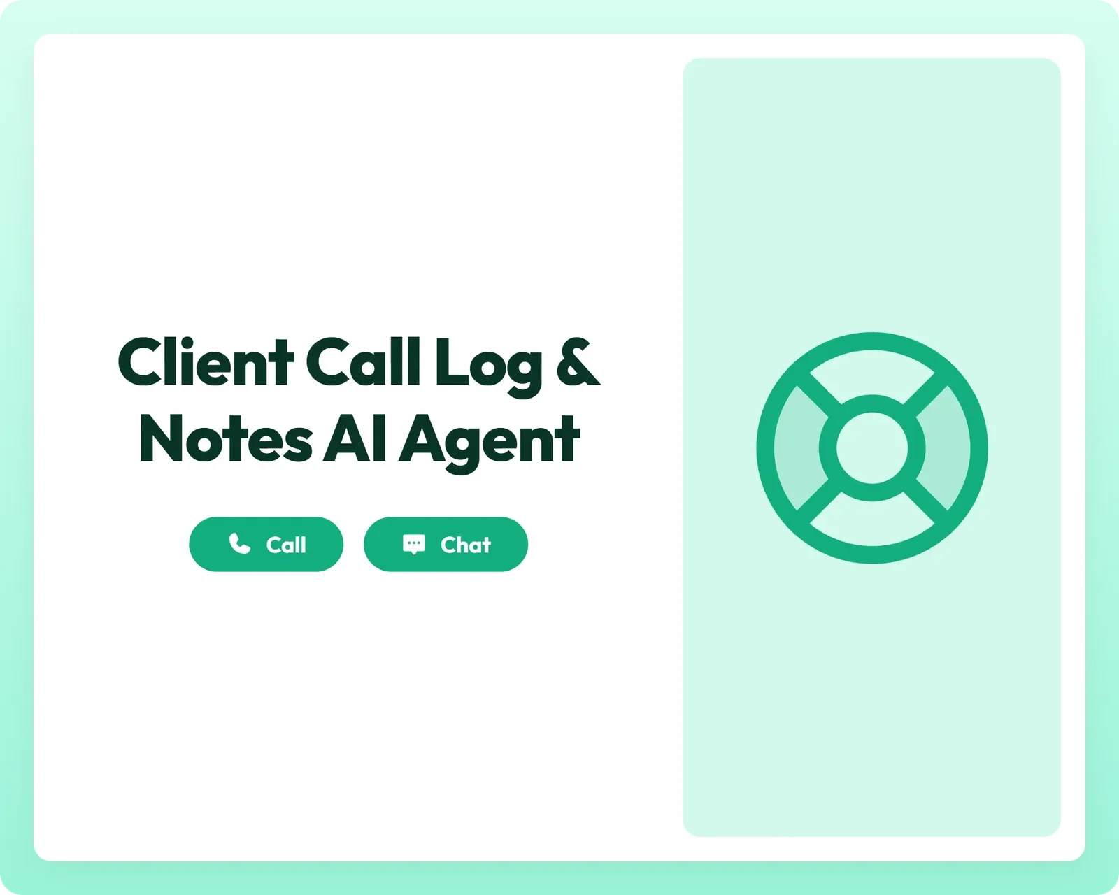 ai customer support agent providing call and chat assistance with a lifeline symbol for timely help