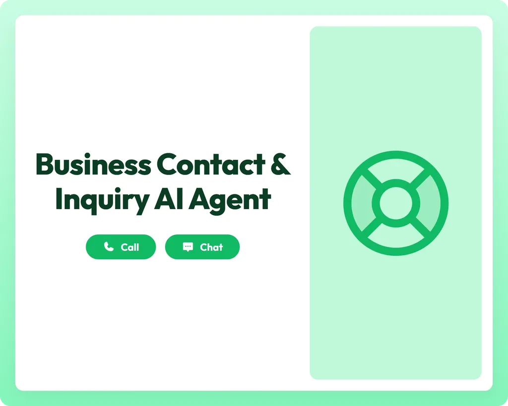 ai business agent supporting call and chat with a lifeline symbol for timely help