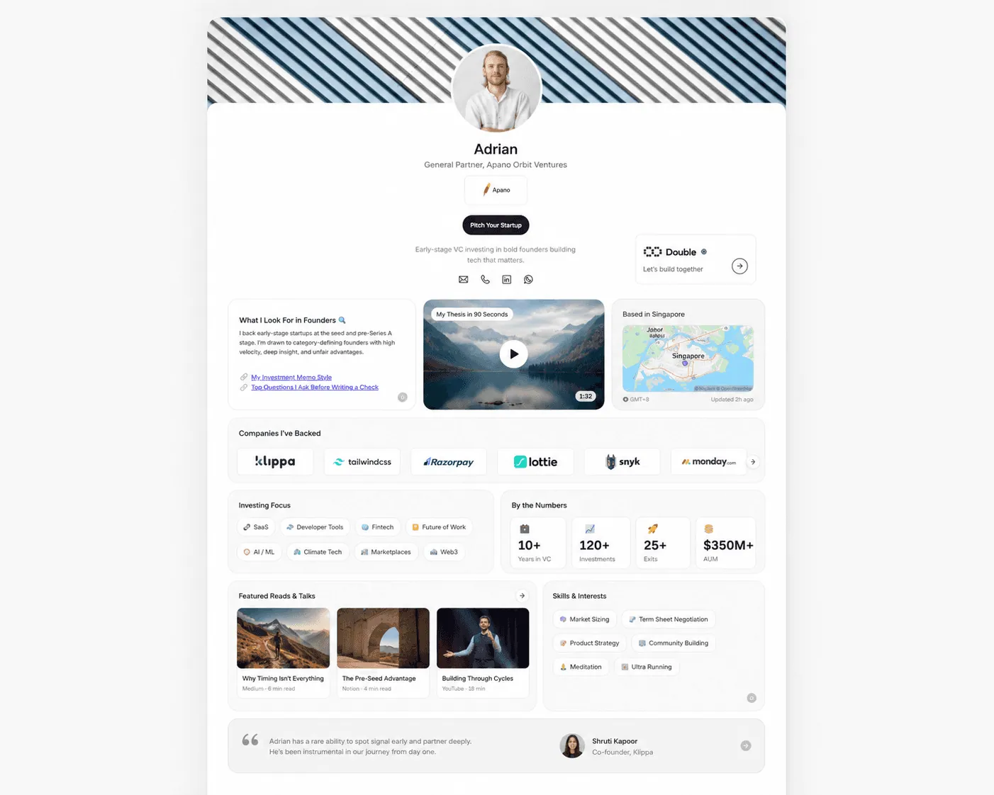 Build a profile that explains you clearly