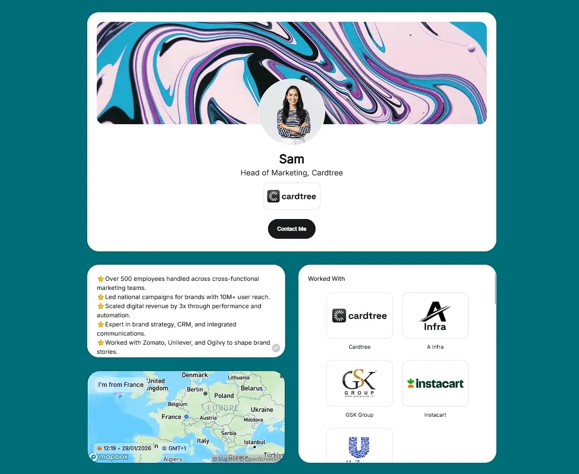A Dynamic, Story-Driven Digital Business Card
