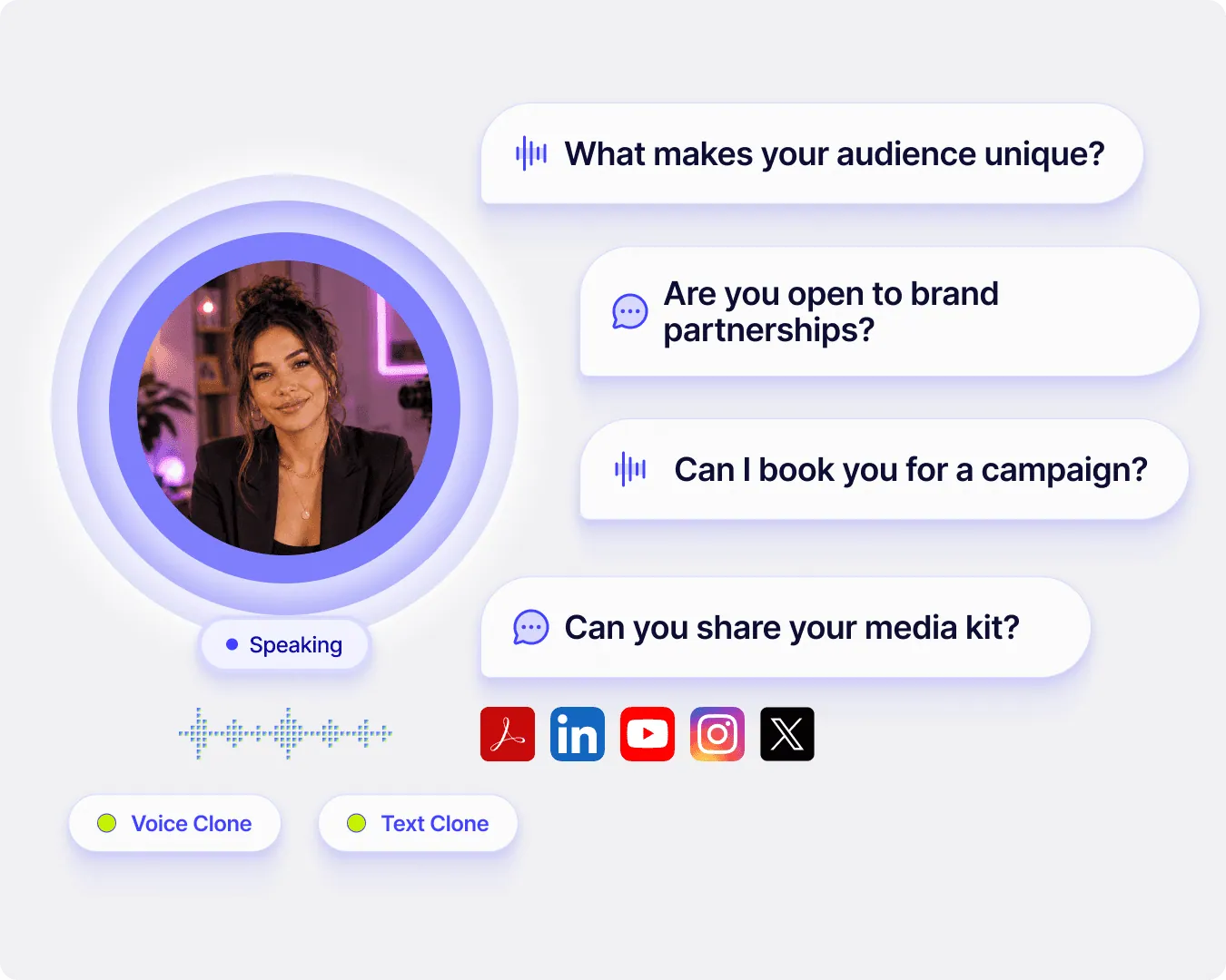 Talk to your audience when you're offline.