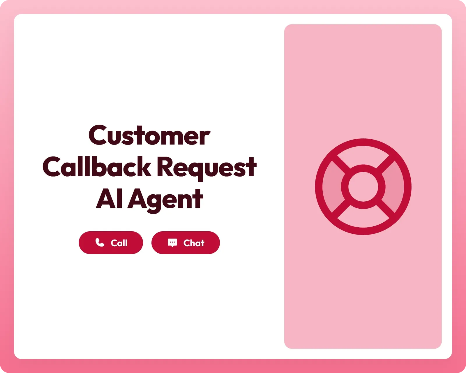 ai customer support agent providing timely assistance through call and chat with a lifeline symbol
