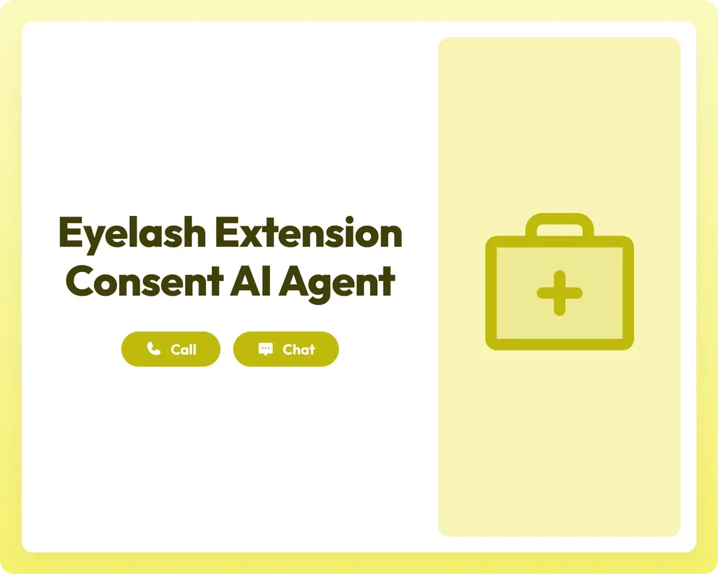 ai consent form agent supports call and chat with first aid kit tools