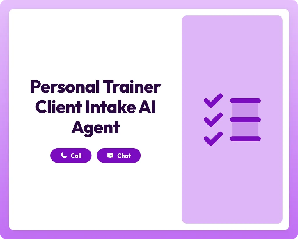 ai intake agent supports clients via call and chat with a checklist