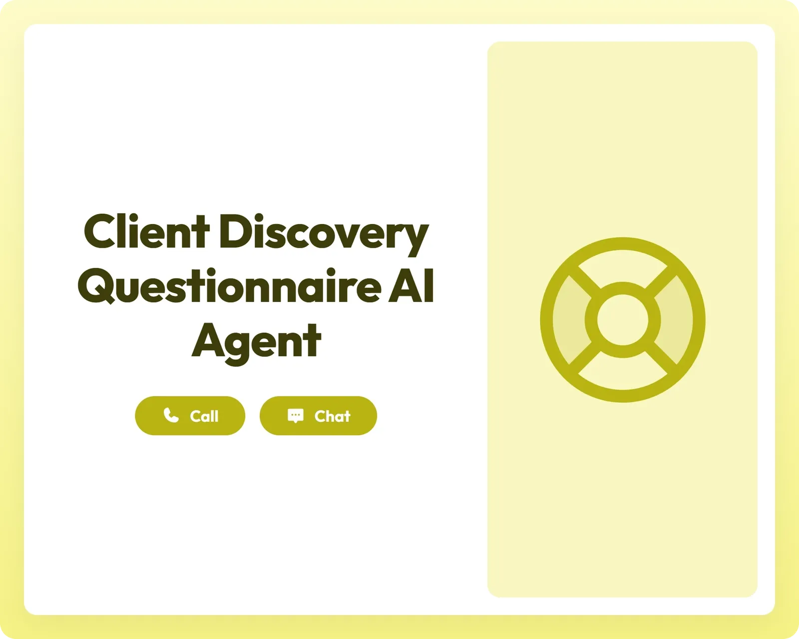 ai intake agent supporting call and chat with a lifeline symbol