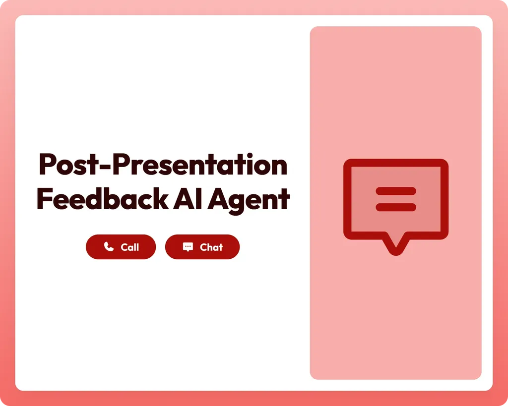 ai survey agent supports call and chat with message panel