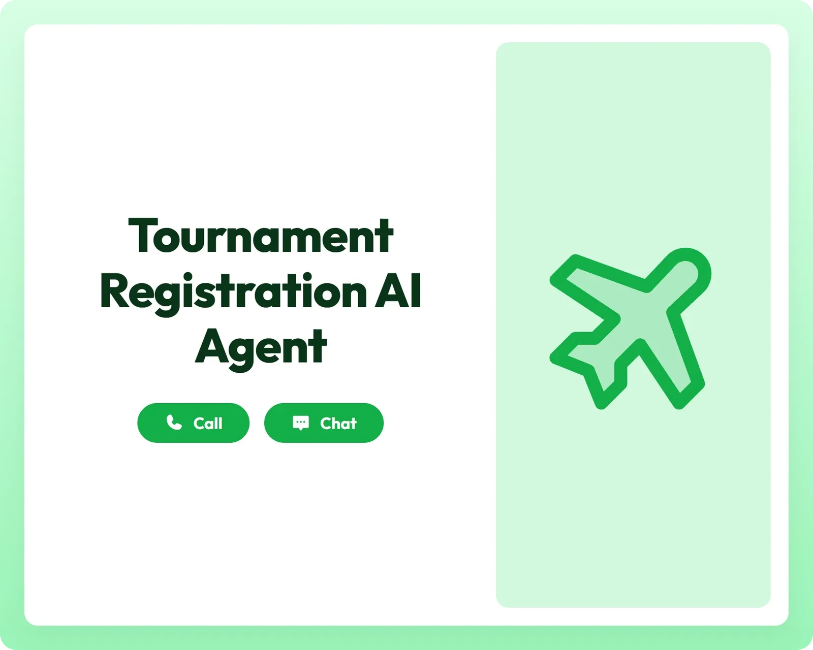 ai registration agent supports call and chat with travel planning tools